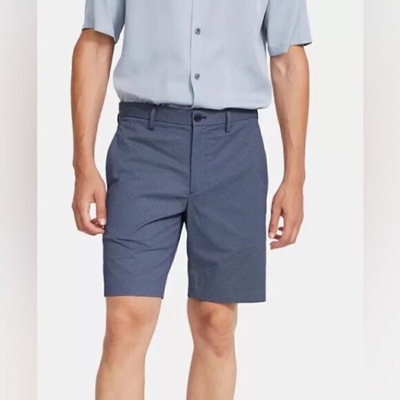 Theory NWT Zaine Sillar Short Dark Harbor Blue Size 36 - Picture 2 of 11